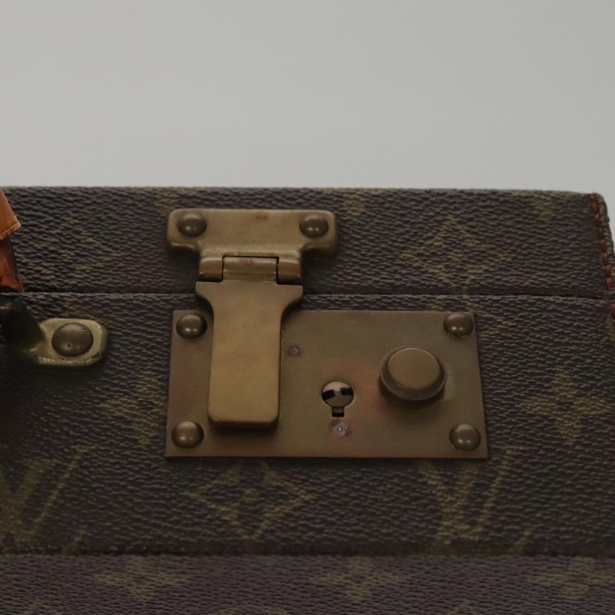 Louis Vuitton President Brown Canvas Briefcase Bag (Pre-Owned)