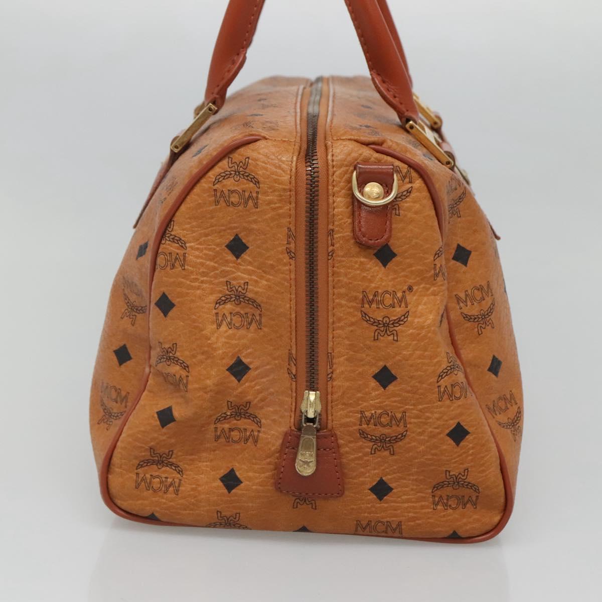 MCM Visetos Brown Canvas Travel Bag (Pre-Owned)