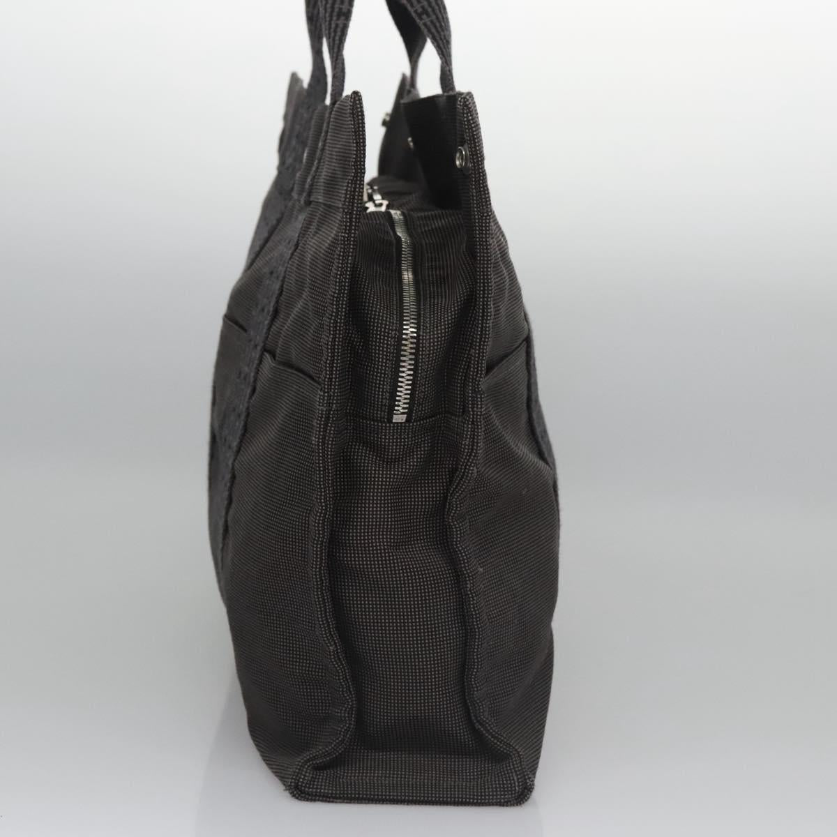 Hermès Herline Grey Canvas Tote Bag (Pre-Owned)