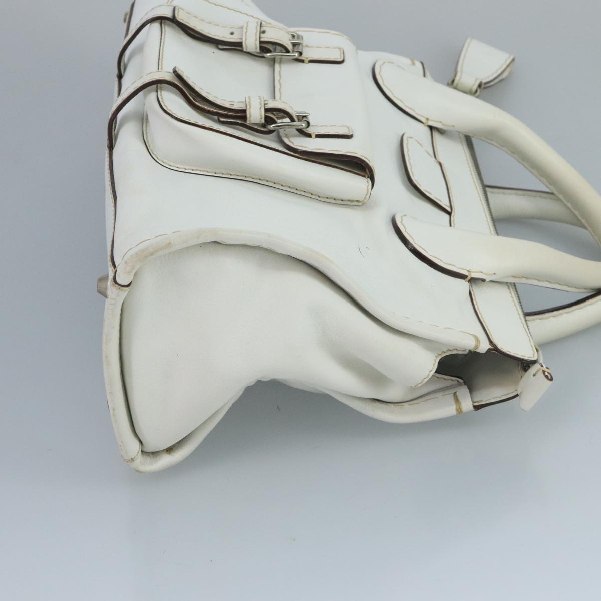 Chloé Edith White Leather Handbag (Pre-Owned)