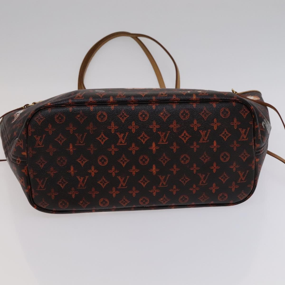 Louis Vuitton Neverfull Mm Black Canvas Tote Bag (Pre-Owned)