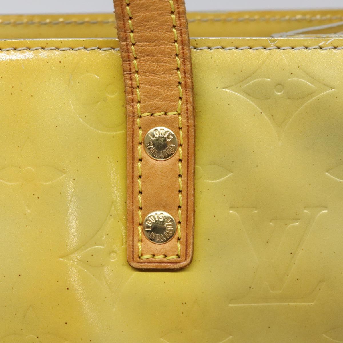 Louis Vuitton Reade Yellow Patent Leather Handbag (Pre-Owned)