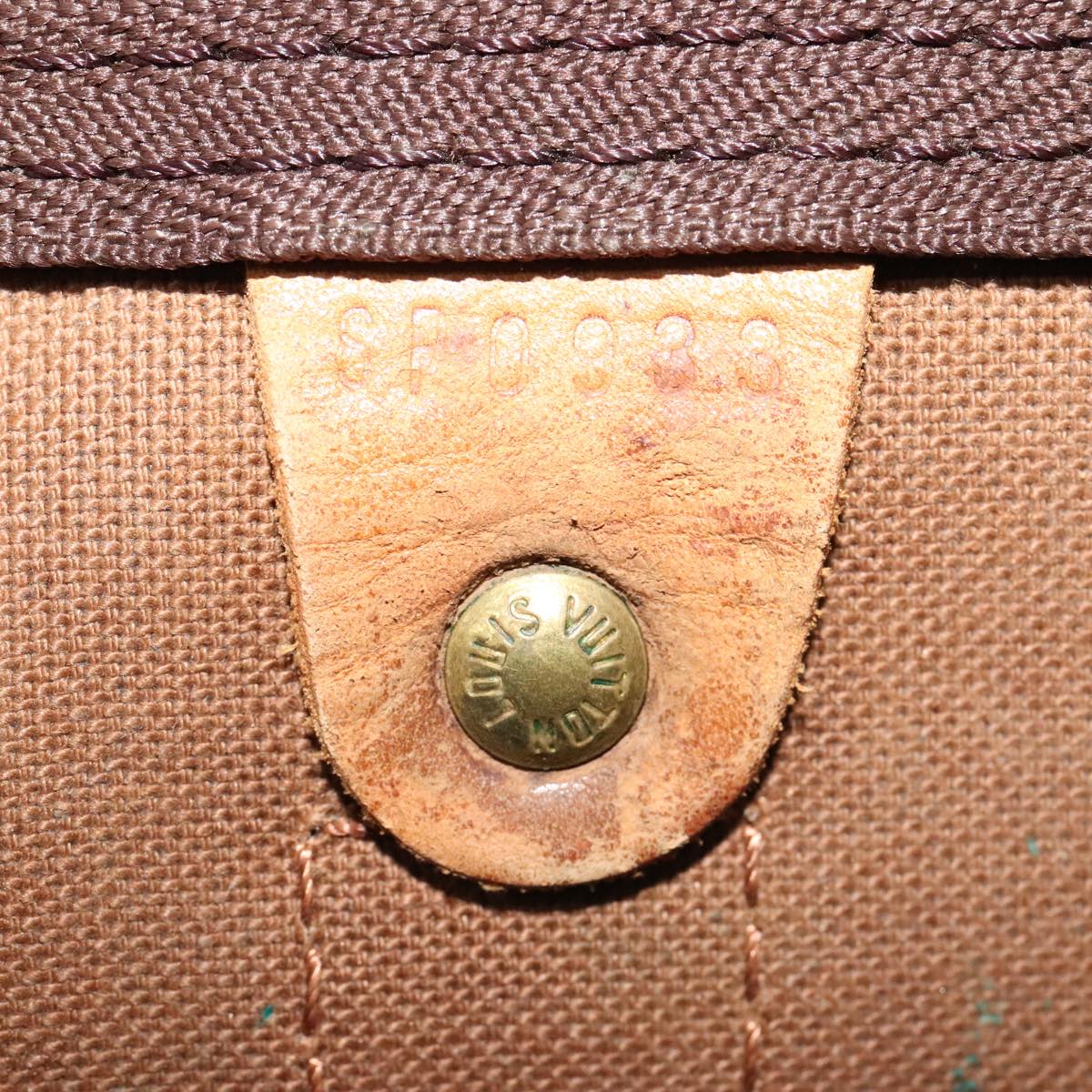 Louis Vuitton Keepall 45 Brown Canvas Travel Bag (Pre-Owned)