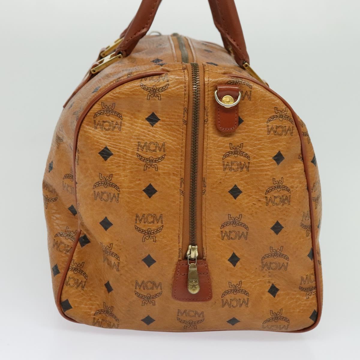 MCM Visetos Brown Canvas Travel Bag (Pre-Owned)