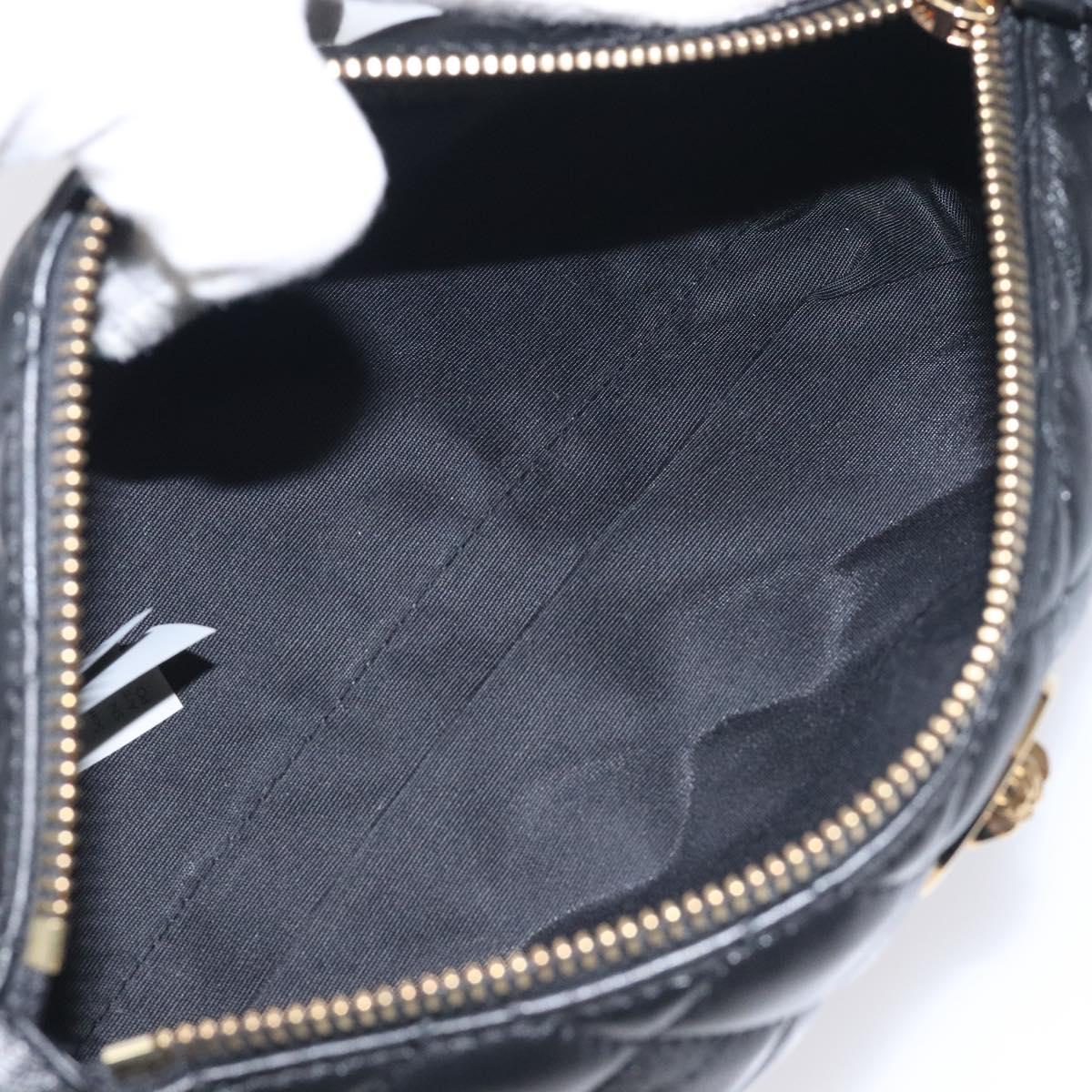 Versace Medusa Black Leather Shoulder Bag (Pre-Owned)