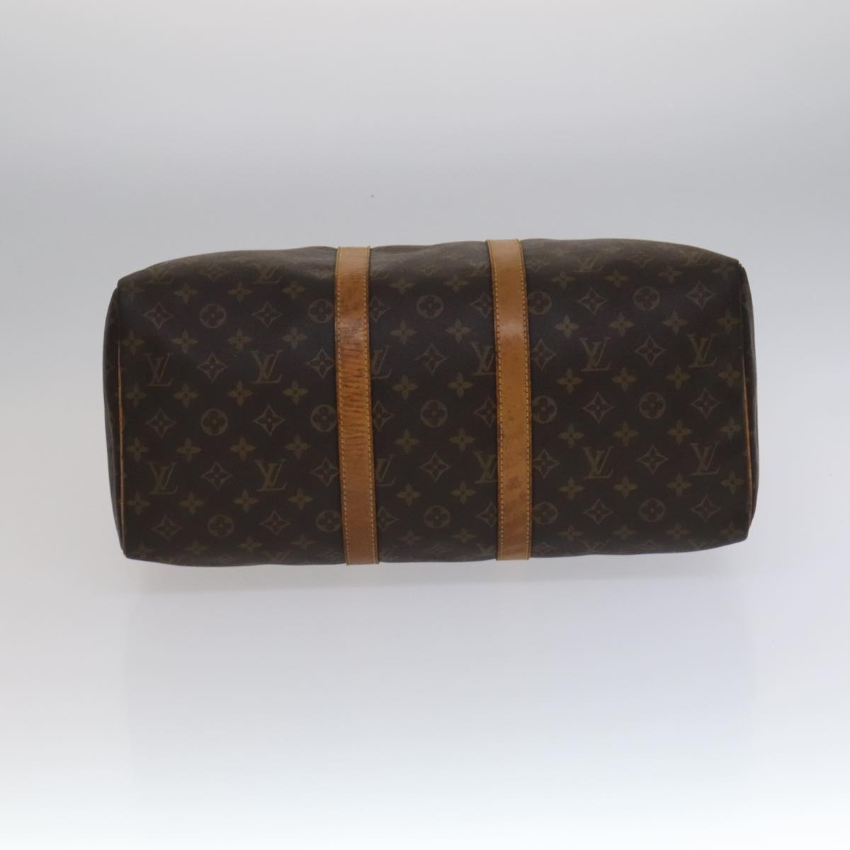 Louis Vuitton Keepall 45 Brown Canvas Travel Bag (Pre-Owned)