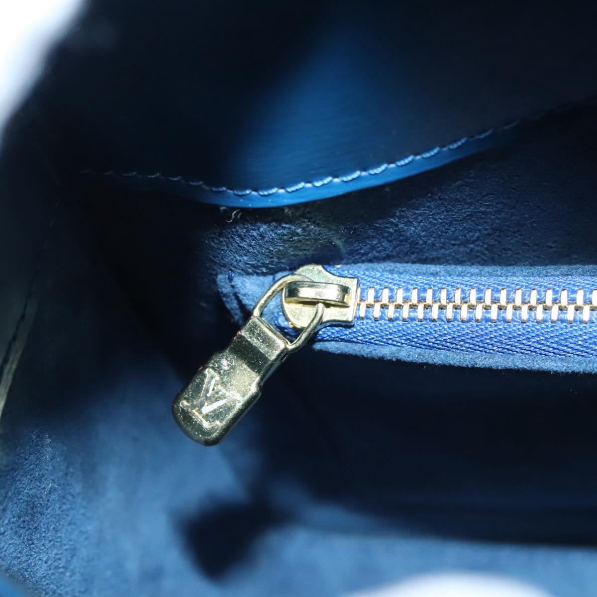 Louis Vuitton Grenelle Blue Leather Shoulder Bag (Pre-Owned)