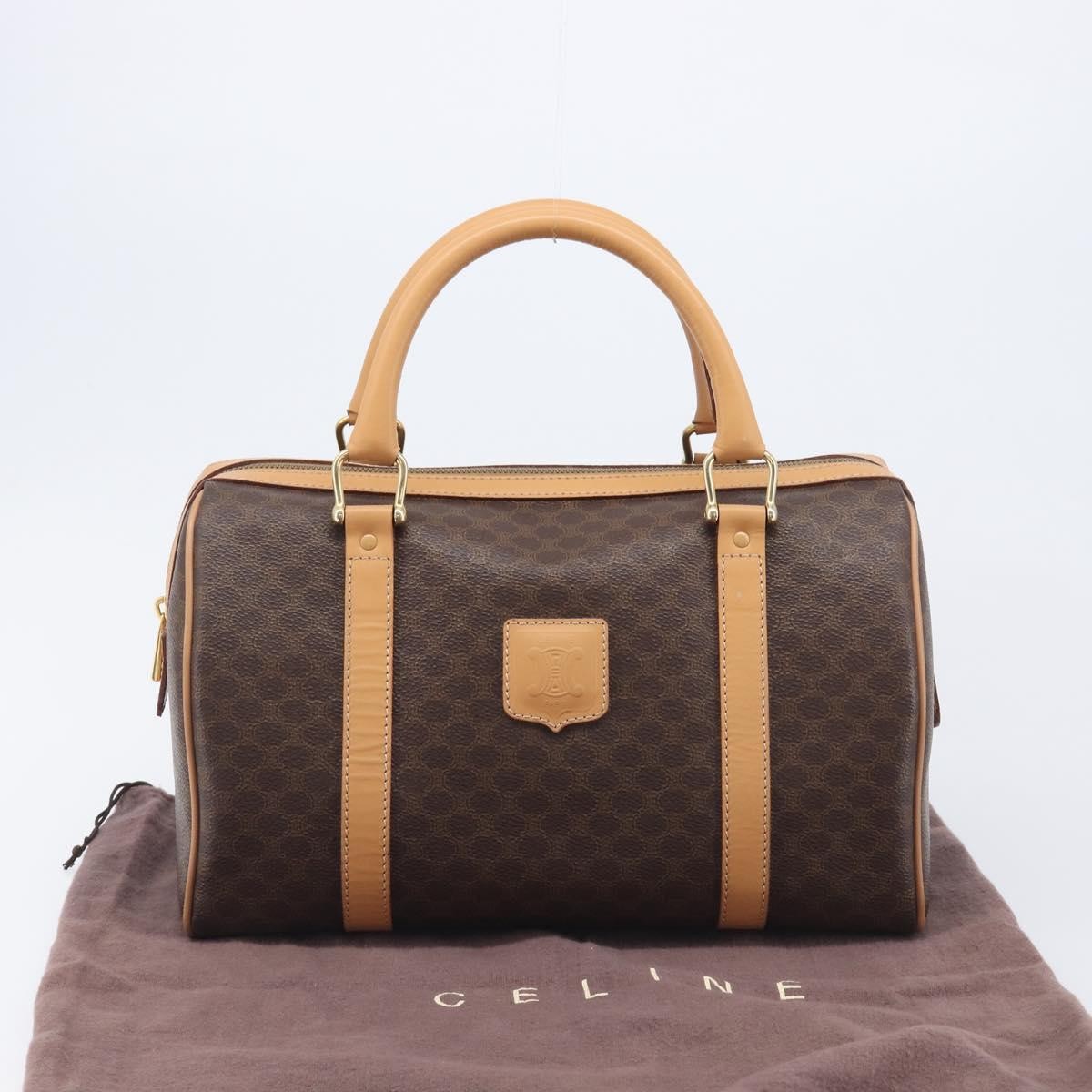 Celine Handbag Canvas Brown Canvas Handbag (Pre-Owned)