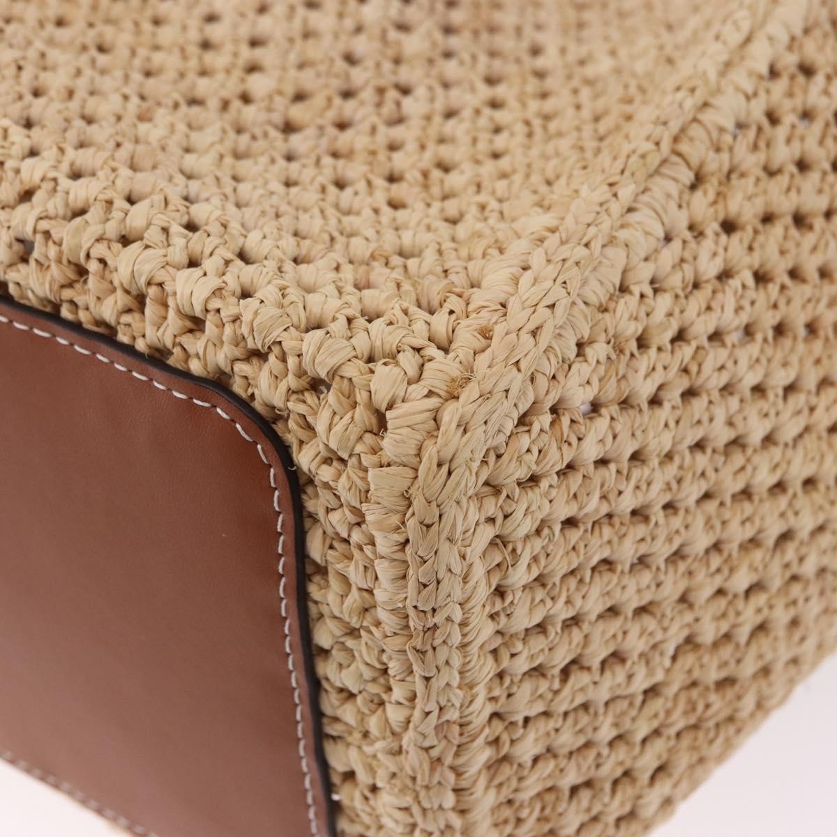 Louis Vuitton Onthego Tote By The Pool Crochet Raffia Beige Wicker Tote Bag Bag (Pre-Owned)
