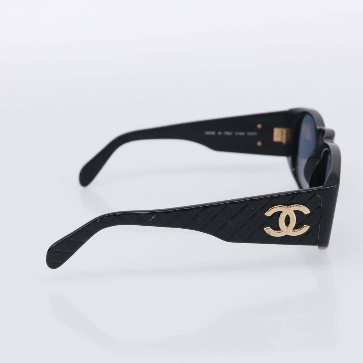 Chanel Cc Logo Matelasse Sunglasses Eye Wear Plastic Black Plastic Sunglasse Accessory (Pre-Owned)