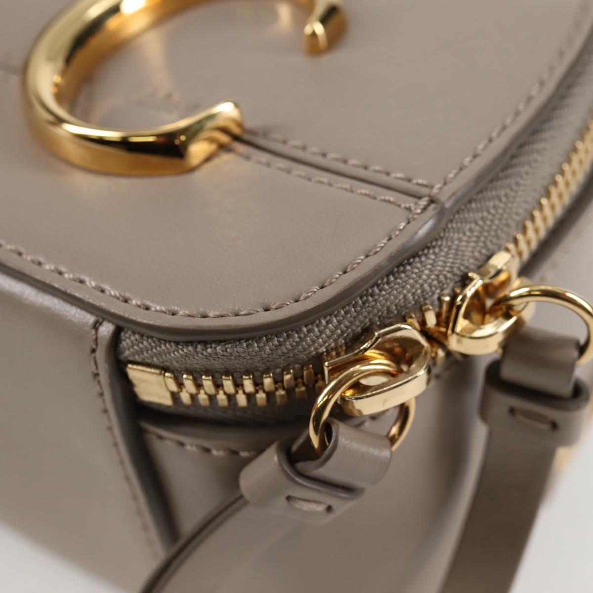 Chloé C Beige Leather Shoulder Bag (Pre-Owned)