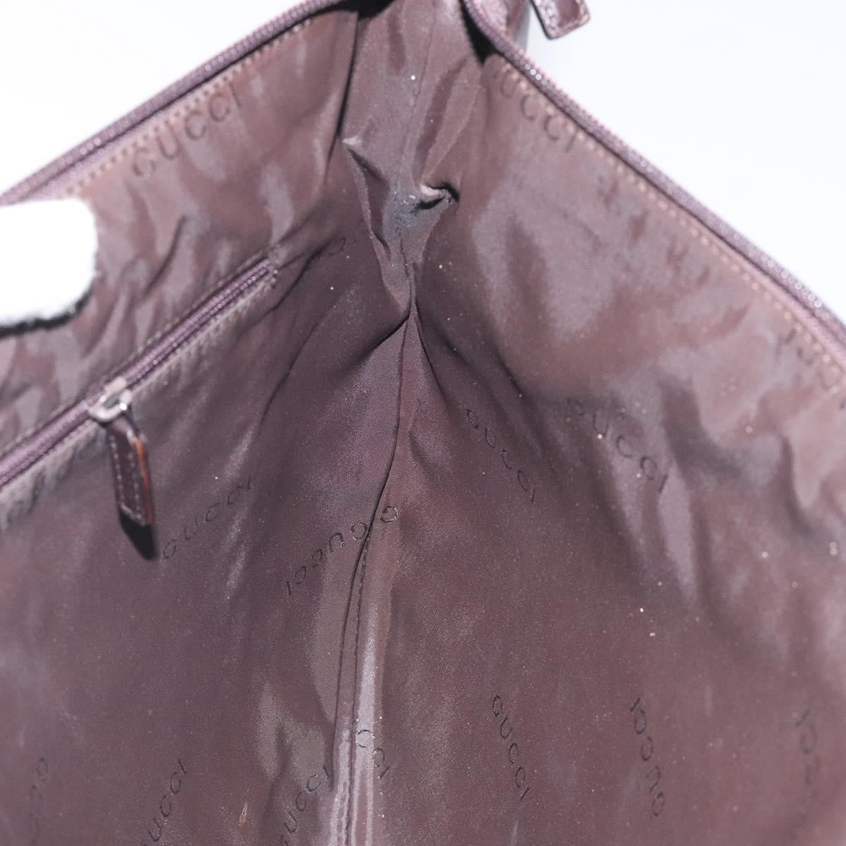 Gucci Vintage Leather Brown Leather Shoulder Bag Bag (Pre-Owned)