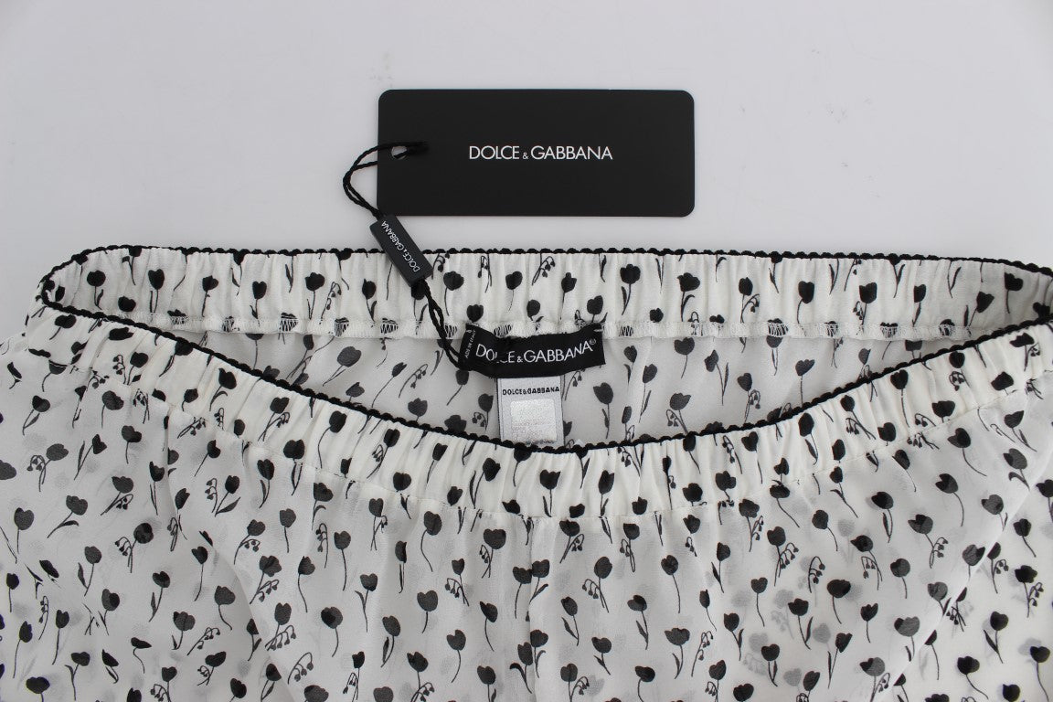 Dolce & Gabbana Elegant Silk Lace Women's Sleep-Shorts