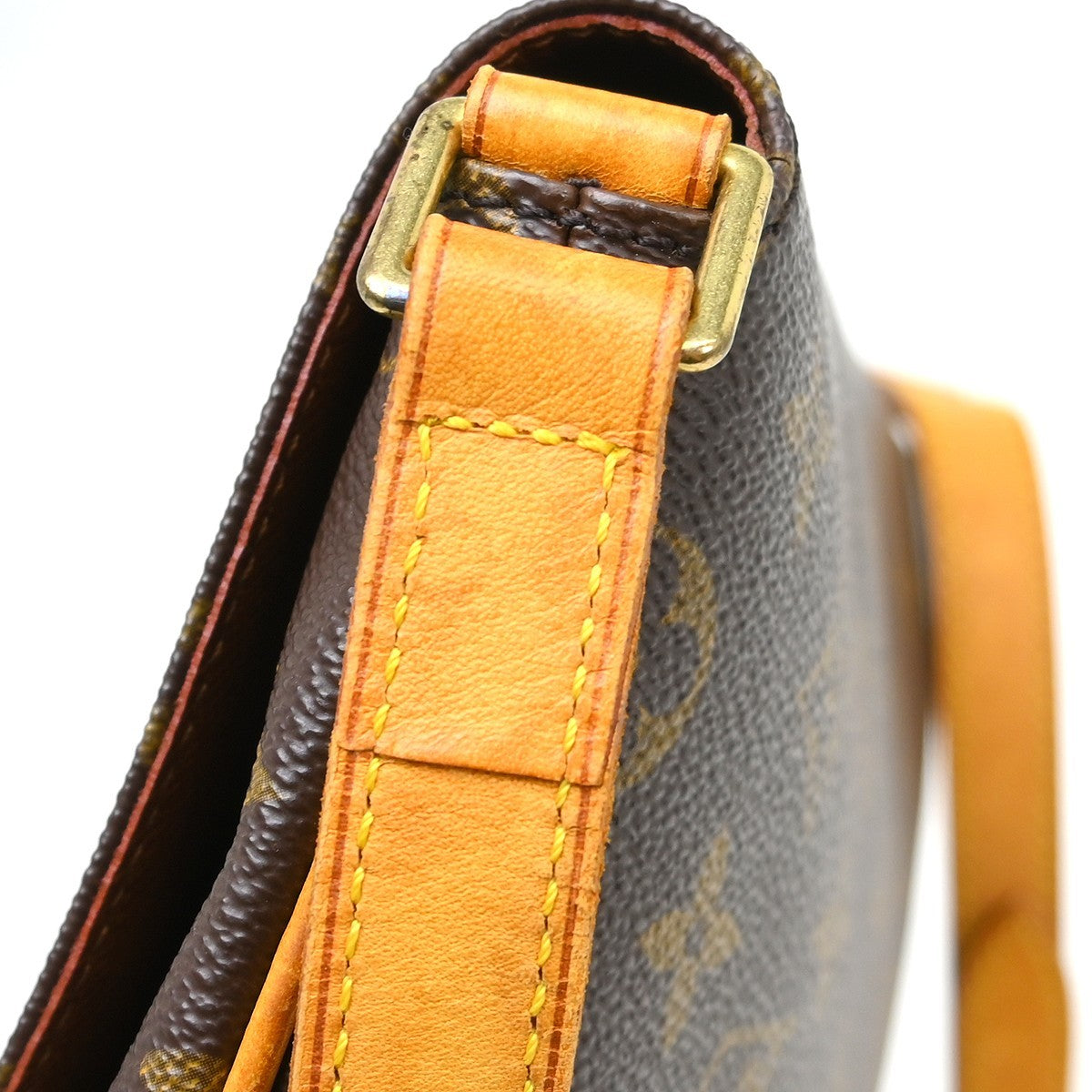 Louis Vuitton Musette Tango Monogram Canvas Brown Canvas Shoulder Bag Bag (Pre-Owned)