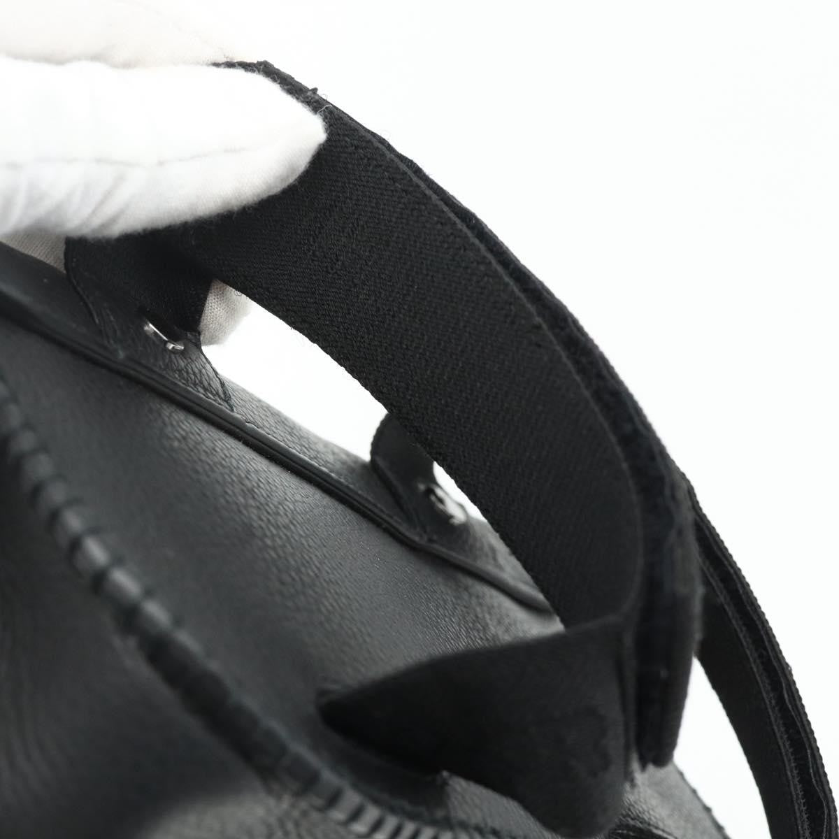 Christian Dior Saddle Pouch Belt Leather Black Leather Clutche & Pouche Bag (Pre-Owned)
