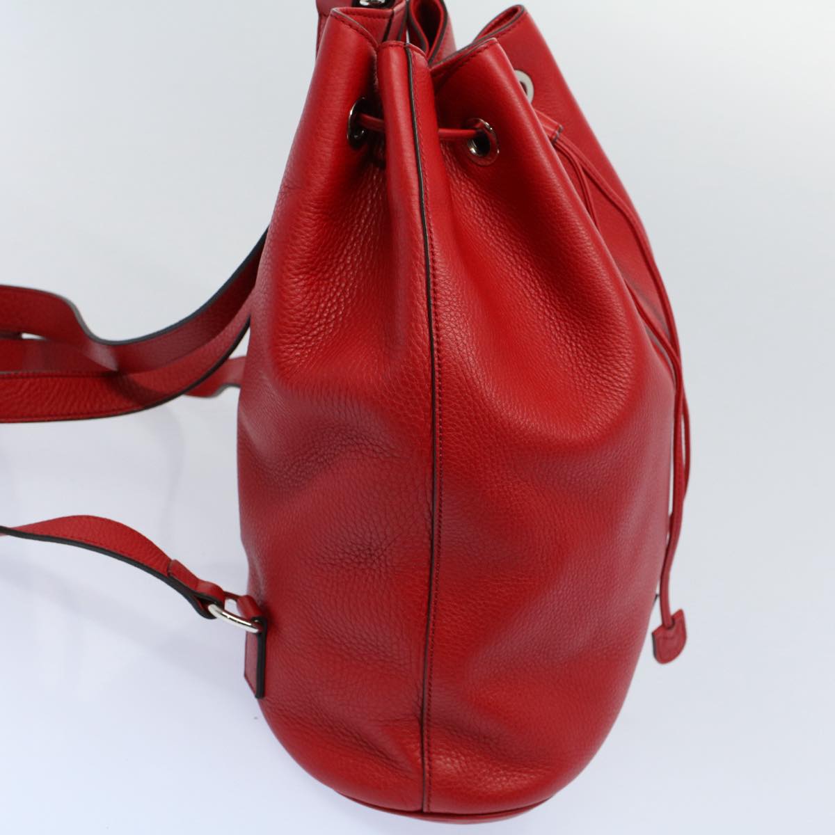 Gucci Soho Red Leather Backpack Bag (Pre-Owned)