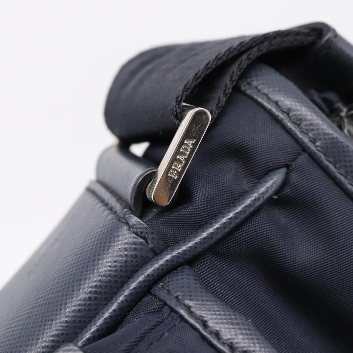 Prada Shoulder Tessuto Navy Nylon Shoulder Bag Bag (Pre-Owned)