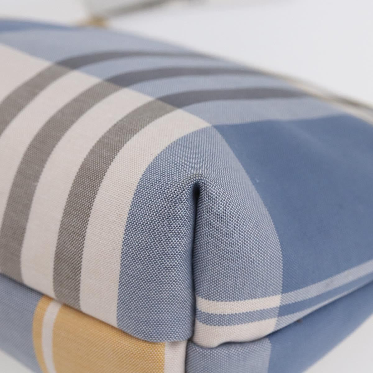 Burberry Nova Check Pochette Canvas Blue Canvas Clutche & Pouche Bag (Pre-Owned)