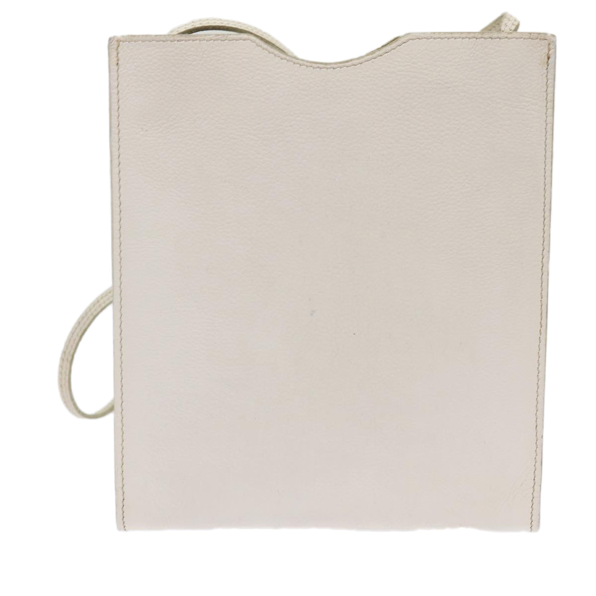 Hermès White Leather Shoulder Bag (Pre-Owned)
