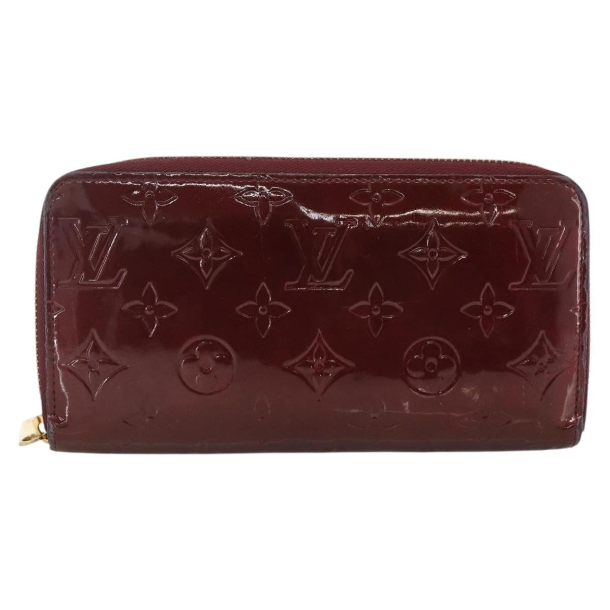 Louis Vuitton Zippy Leather Red Patent_Leather Wallets Accessory (Pre-Owned)