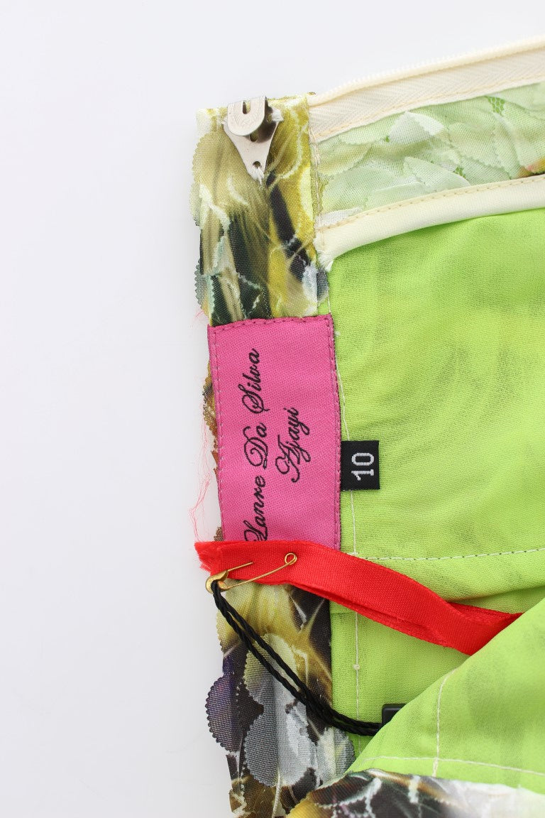 Lanre Da Silva Ajayi Vibrant Silk Blend Pencil Women's Skirt