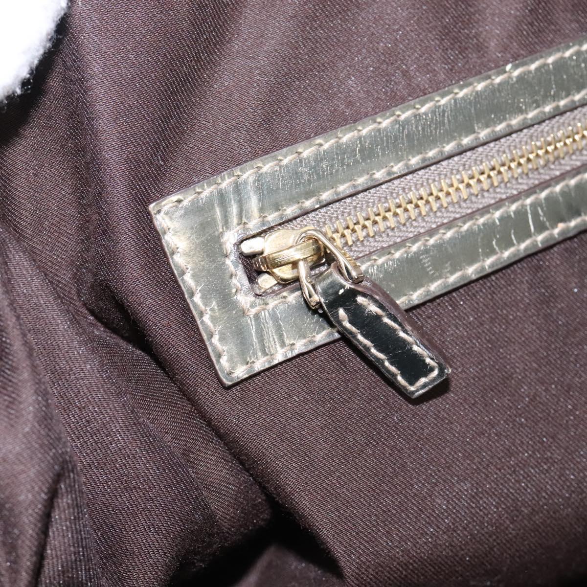 Gucci Bamboo Beige Canvas Handbag (Pre-Owned)