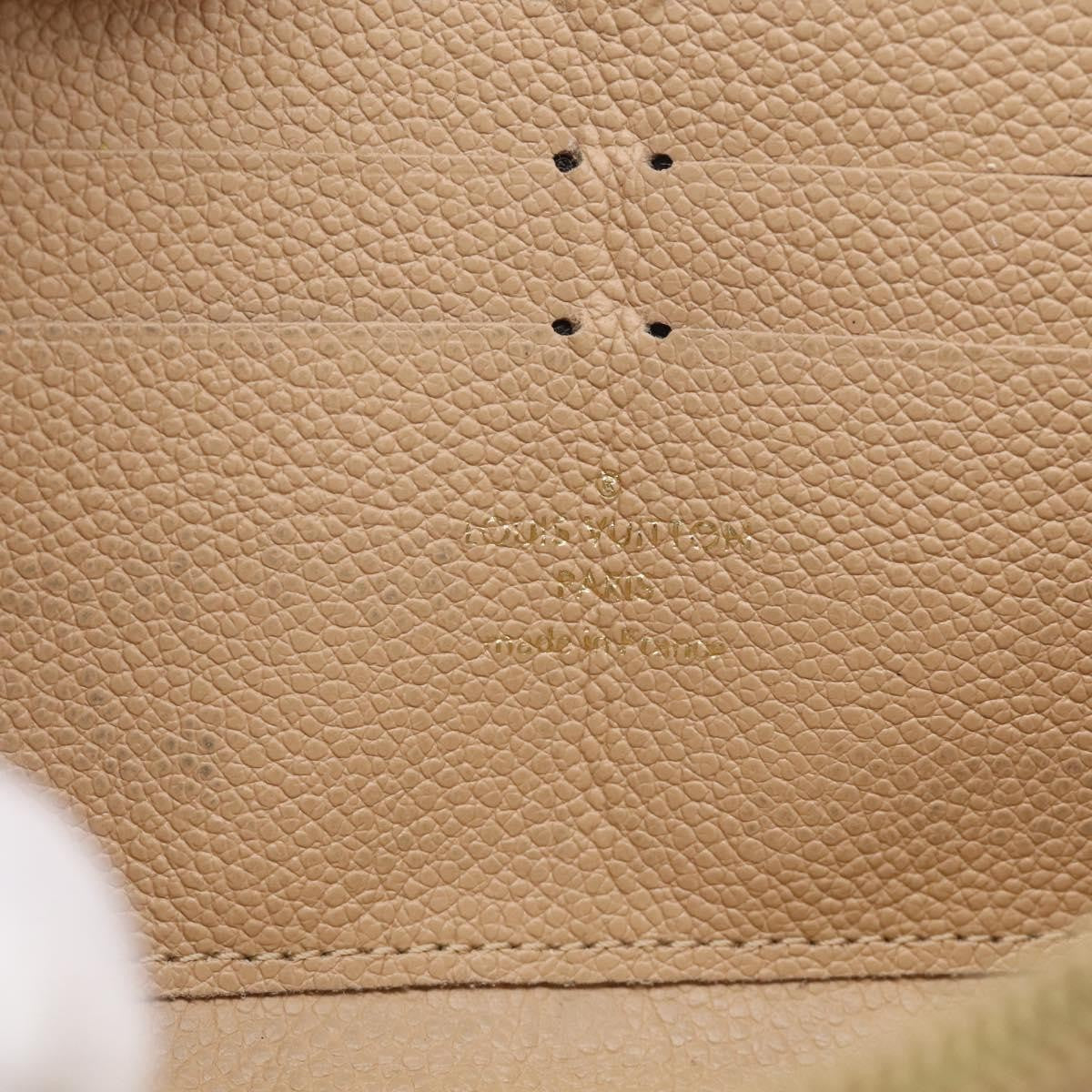 Louis Vuitton Zippy Monogram Empreinte Leather Beige Leather Wallets Accessory (Pre-Owned)