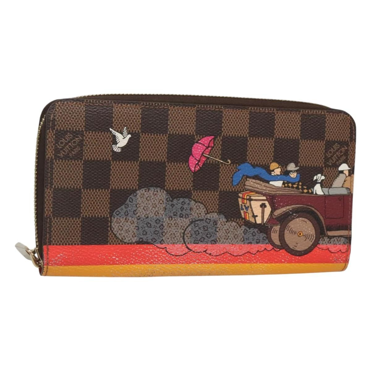 Louis Vuitton Zippy Wallet Nm Monogram Canvas Brown Canvas Wallets Accessory (Pre-Owned)