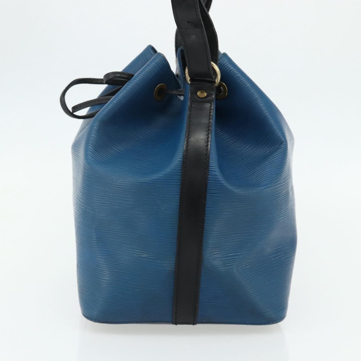 Louis Vuitton Bicolor Petit Noe Epi Leather Blue Leather Shoulder Bag Bag (Pre-Owned)