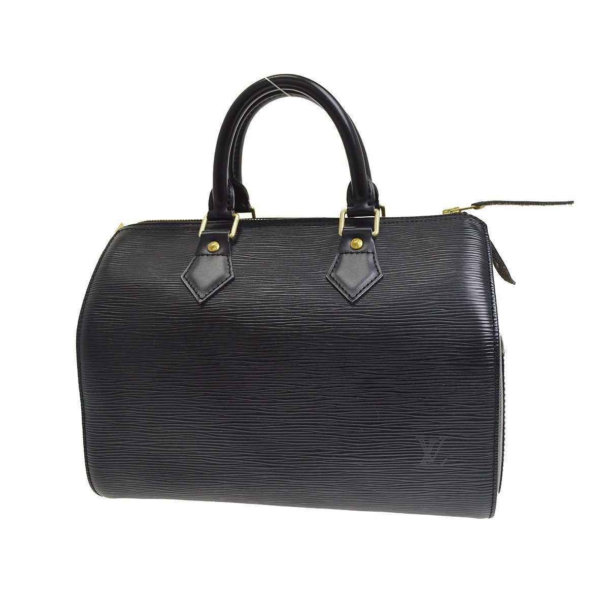 Louis Vuitton Speedy Epi Leather Black Leather Handbag (Pre-Owned)