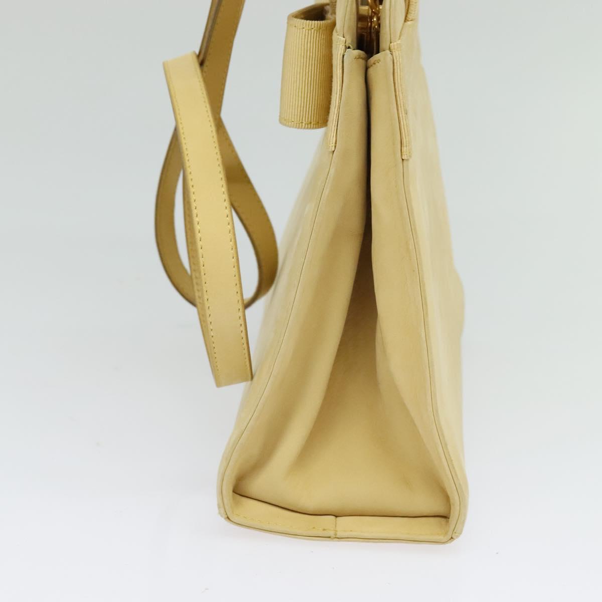 Salvatore Ferragamo Vara Beige Suede Handbag (Pre-Owned)