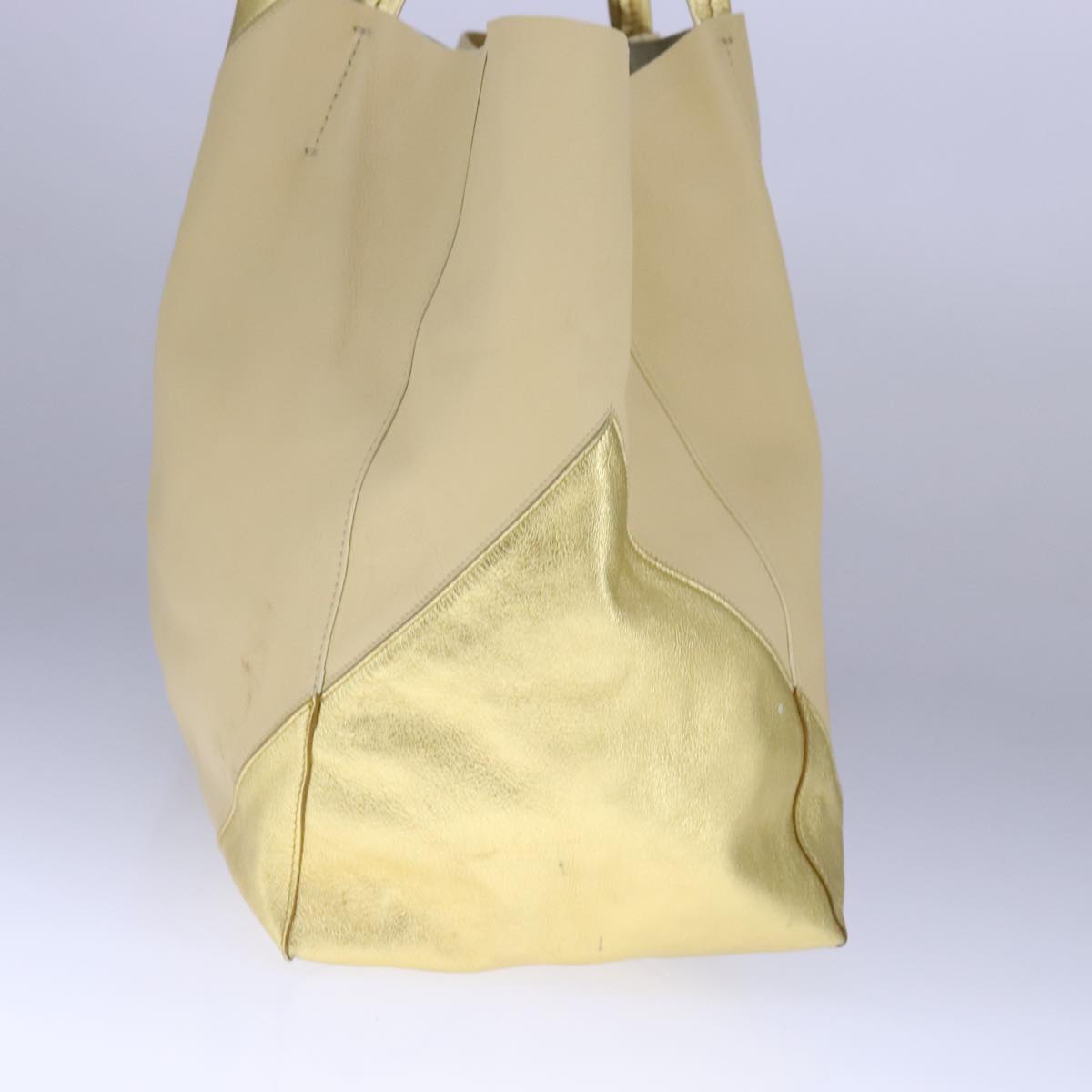 Céline Cabas Beige Leather Tote Bag (Pre-Owned)