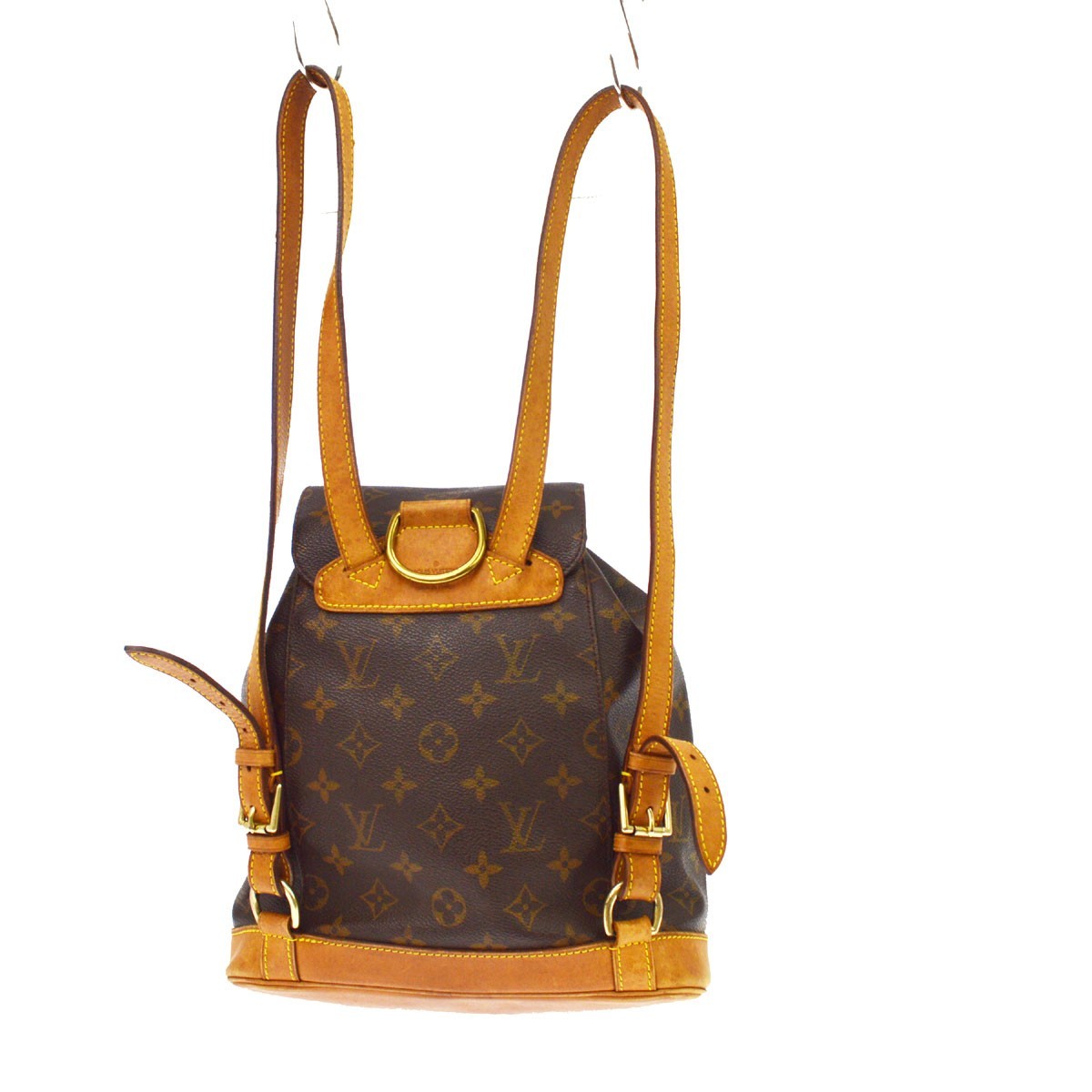 Louis Vuitton Vintage Montsouris Monogram Canvas Brown Canvas Backpack Bag (Pre-Owned)