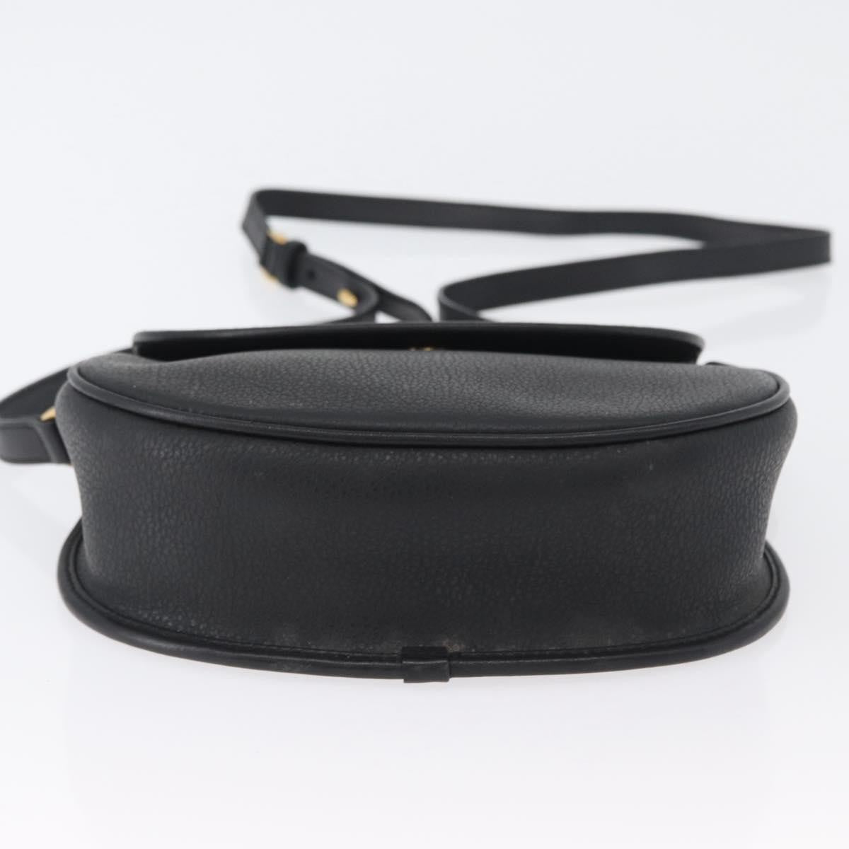 Gucci Vintage Leather Black Leather Shoulder Bag Bag (Pre-Owned)