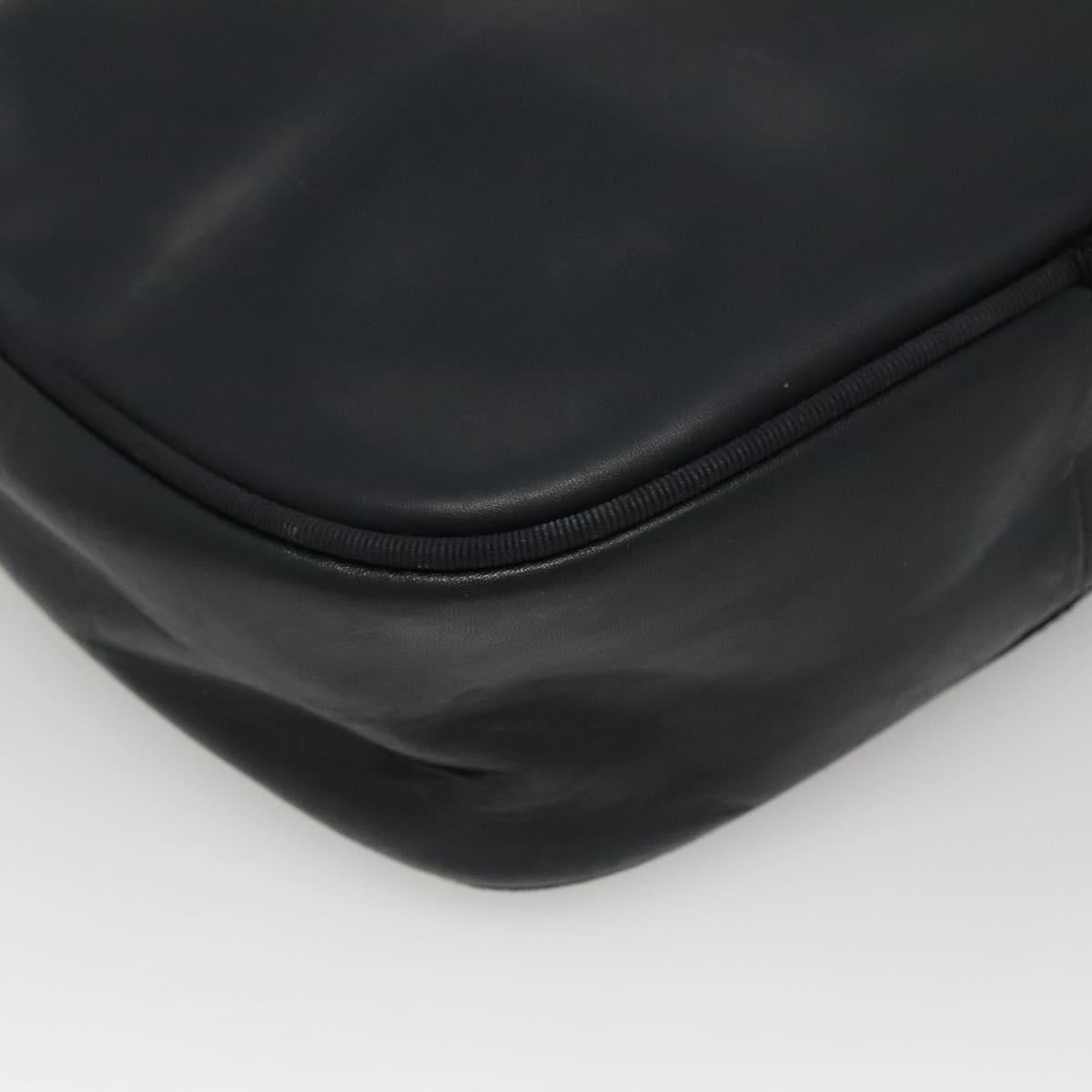 Salvatore Ferragamo Vara Black Leather Shoulder Bag (Pre-Owned)