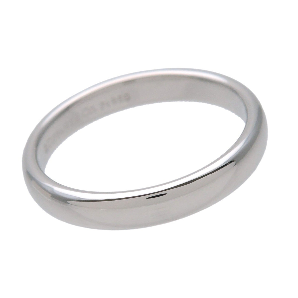 Tiffany & Co. Classic Wedding Band Platinum Silver Platinum Ring Jewelry (Pre-Owned)