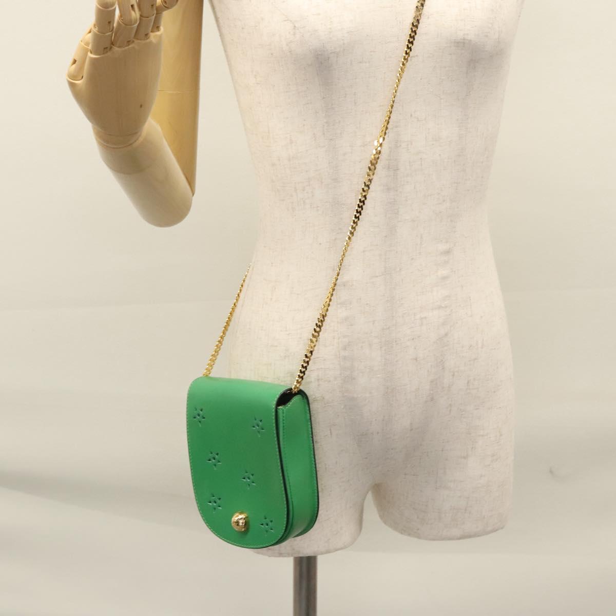 Céline Green Leather Clutch Bag (Pre-Owned)