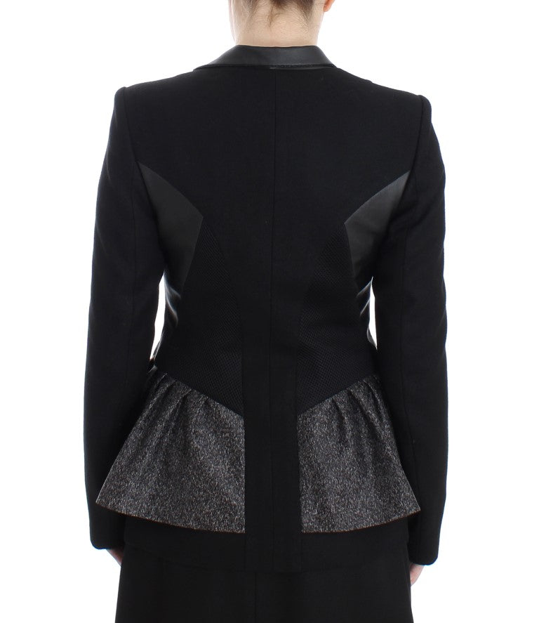 KAALE SUKTAE Black Short Blazer Coat Biker Women's Jacket