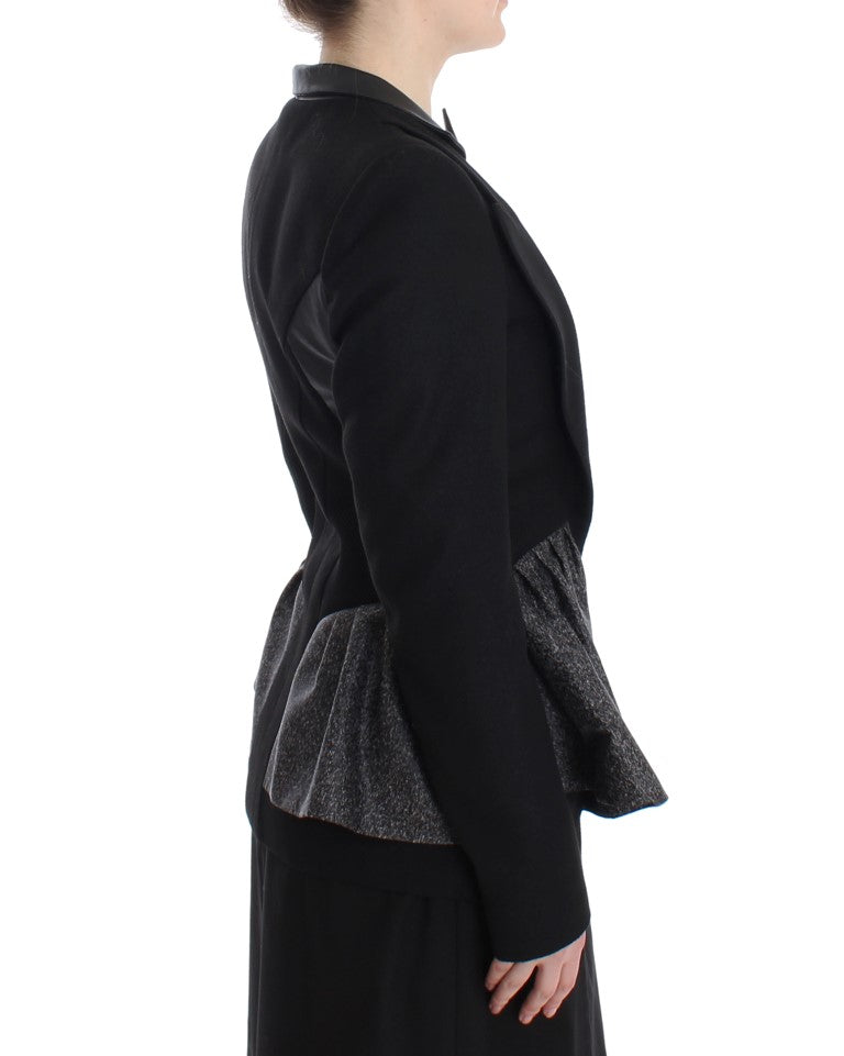 KAALE SUKTAE Black Short Blazer Coat Biker Women's Jacket