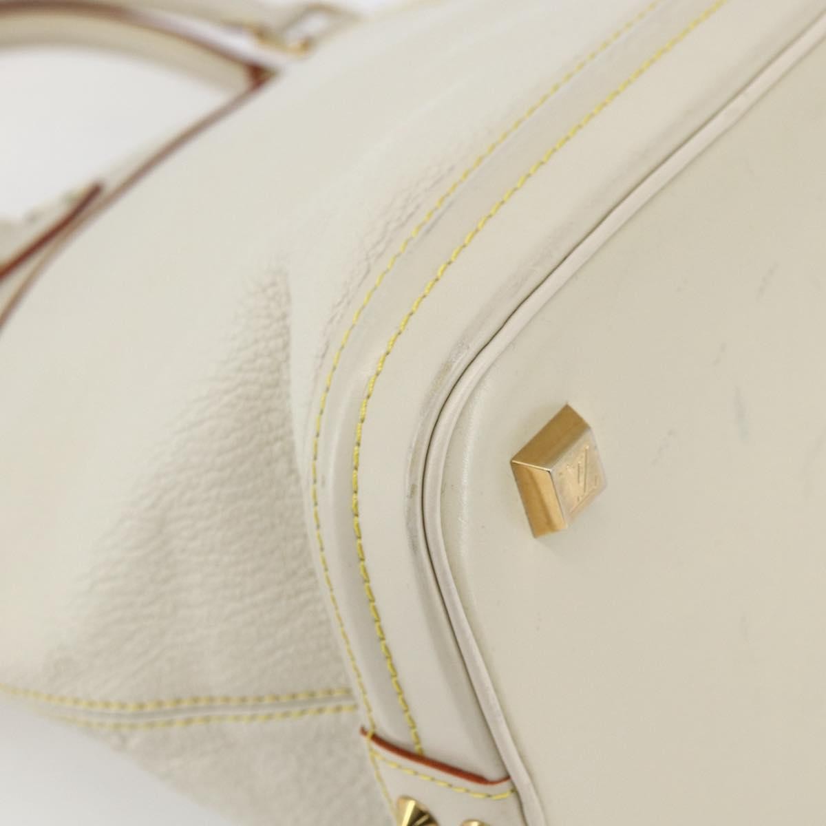 Louis Vuitton Suhali Lockit Leather White Leather Handbag (Pre-Owned)