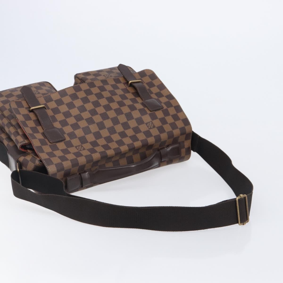 Louis Vuitton Broadway Damier Ebene Brown Canvas Shoulder Bag Bag (Pre-Owned)