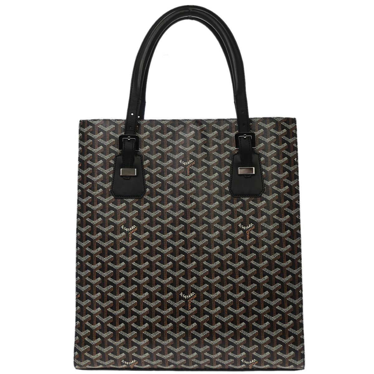Goyard Comores Coated Canvas Black Canvas Tote Bag Bag (Pre-Owned)