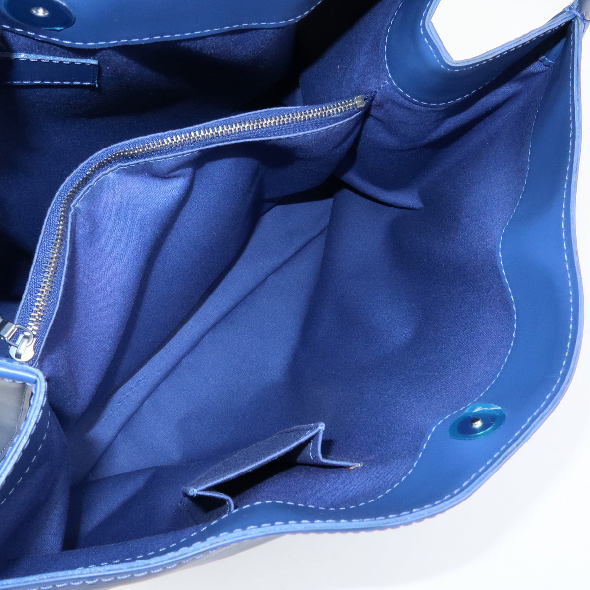 Louis Vuitton Mandara Epi Leather Blue Leather Shoulder Bag Bag (Pre-Owned)