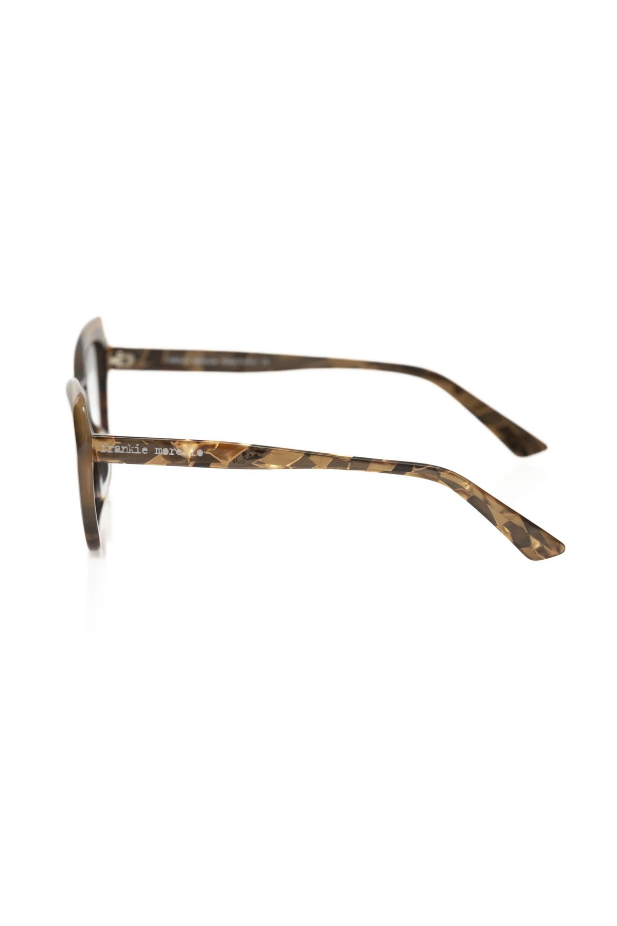 Frankie Morello Beige Acetate Women's Eyeglass Women's Frame