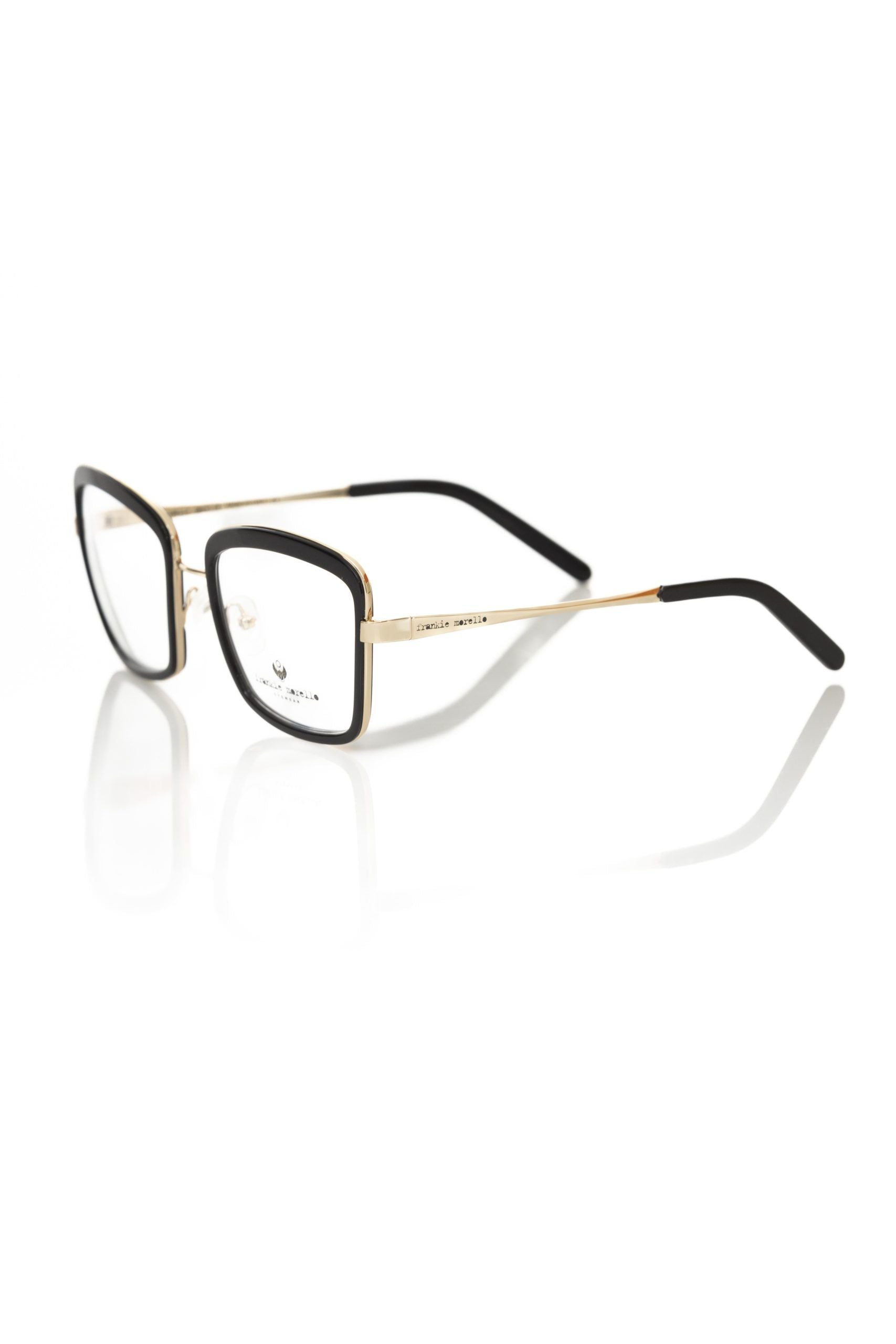 Frankie Morello Black Metallic Women's Eyeglass Women's Frame