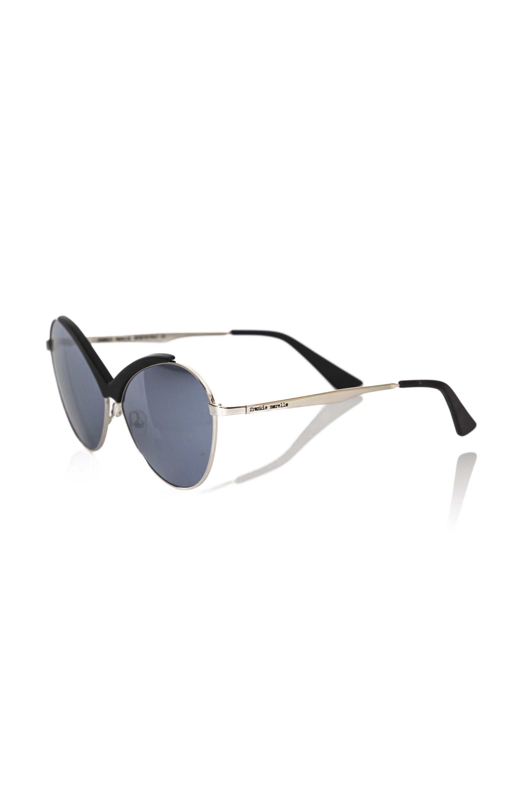Frankie Morello Black Metallic Women Women's Sunglasses