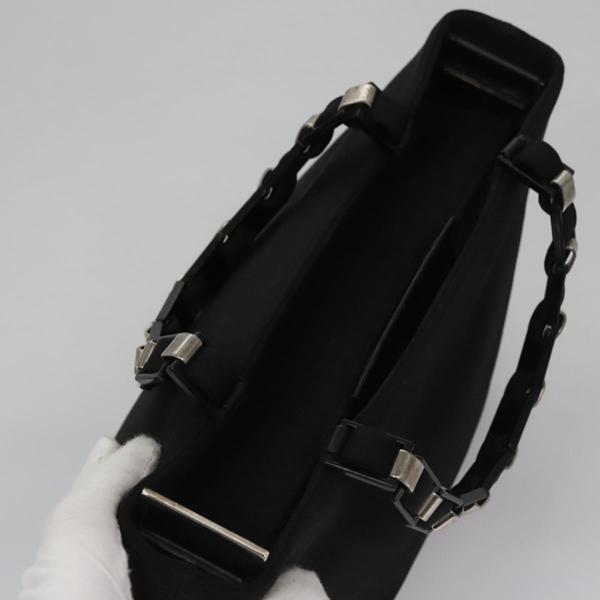 Salvatore Ferragamo Vala Canvas Black Nylon Shoulder Bag Bag (Pre-Owned)