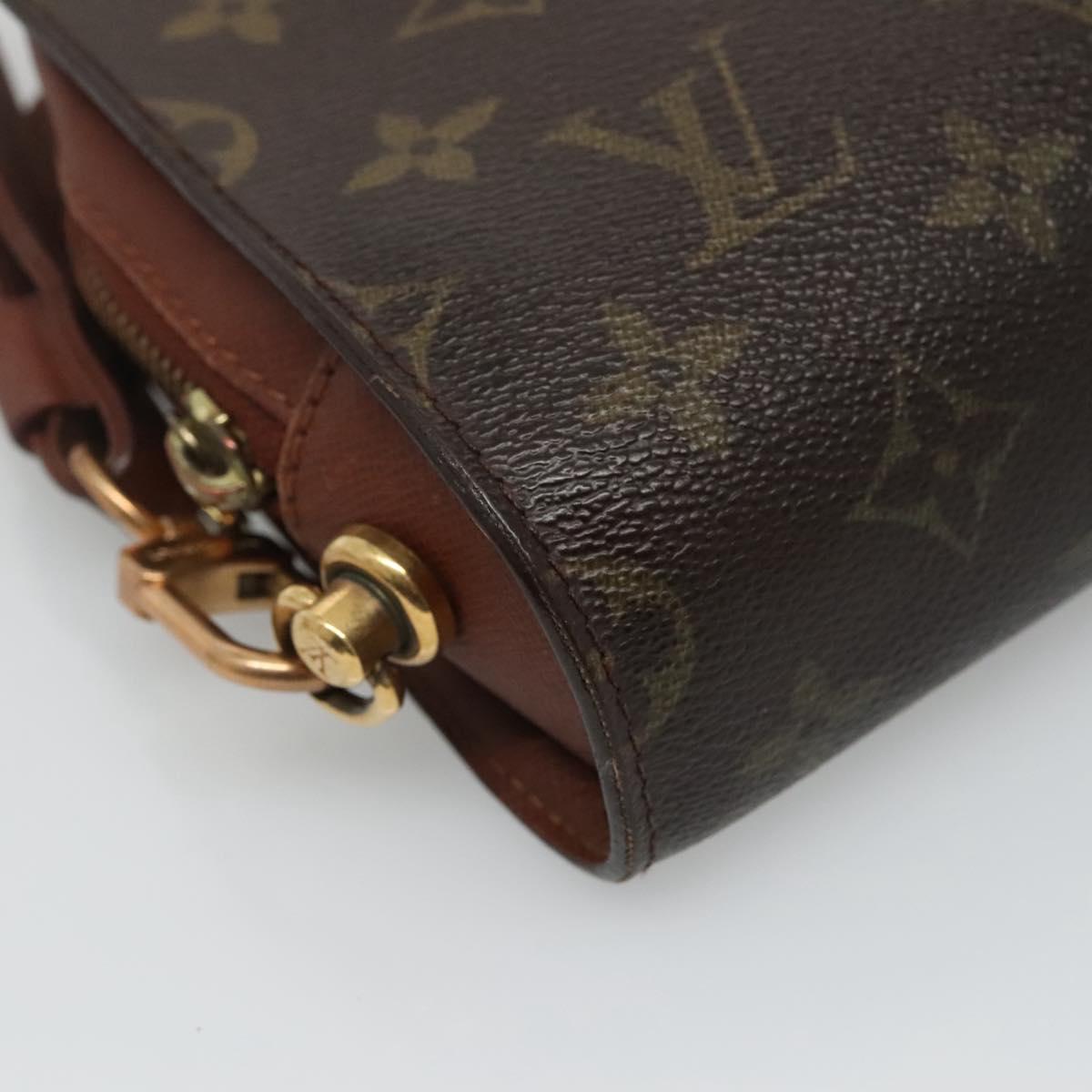Louis Vuitton Orsay Brown Canvas Clutch Bag (Pre-Owned)