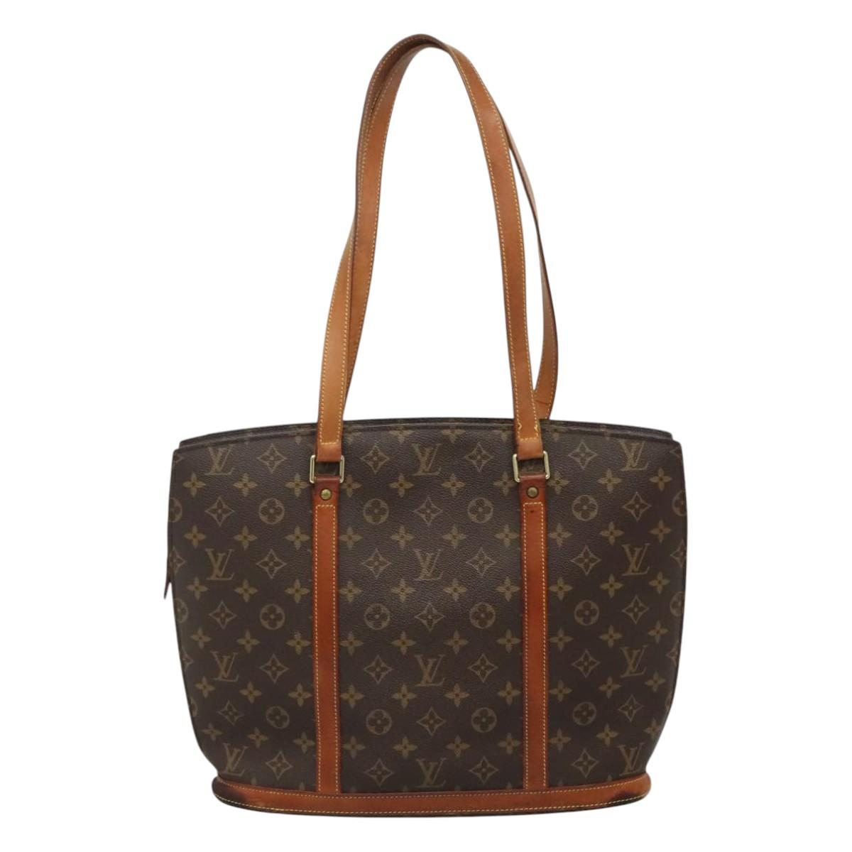 Louis Vuitton Babylone Brown Canvas Tote Bag (Pre-Owned)