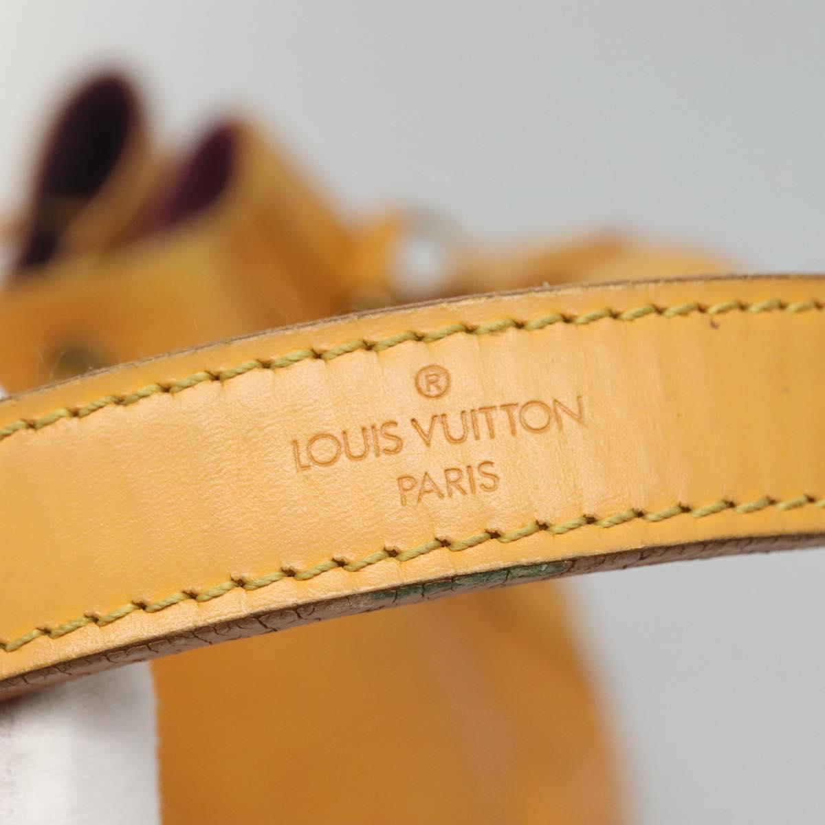 Louis Vuitton Petit Noé Yellow Leather Shoulder Bag (Pre-Owned)